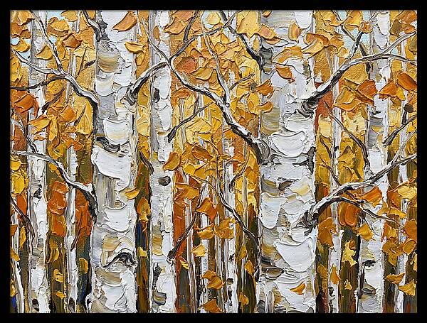 Aspen Grove In Autumn