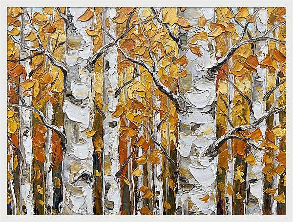 Aspen Grove In Autumn