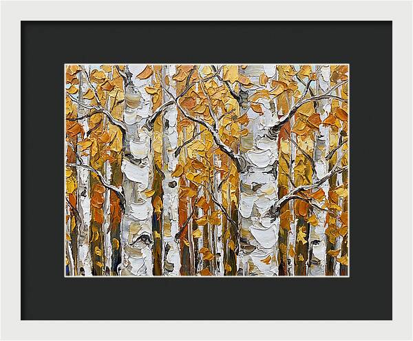 Aspen Grove In Autumn