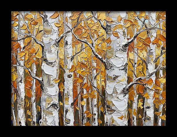 Aspen Grove In Autumn