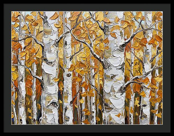 Aspen Grove In Autumn