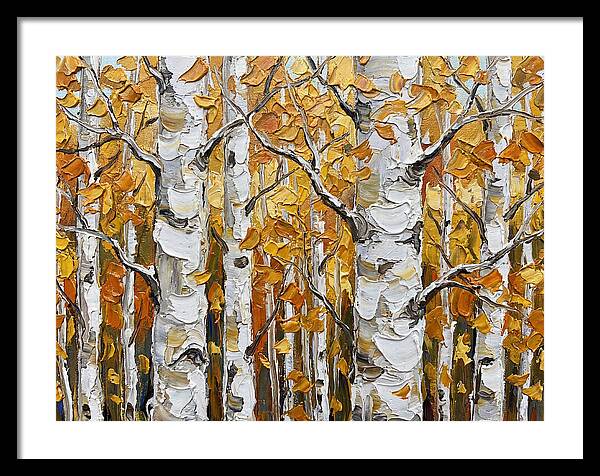 Aspen Grove In Autumn
