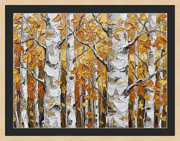 Aspen Grove In Autumn
