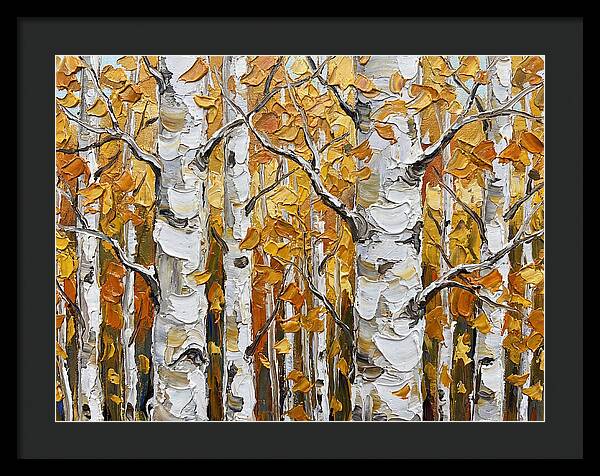 Aspen Grove In Autumn