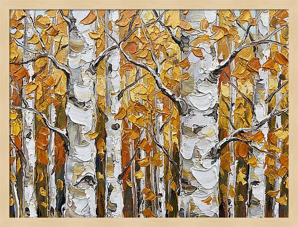 Aspen Grove In Autumn