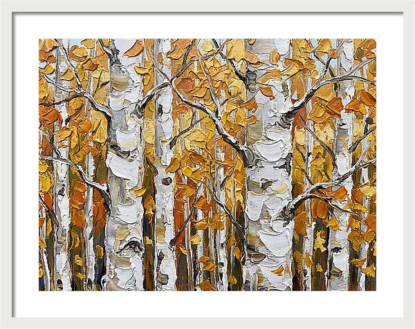 Aspen Grove In Autumn