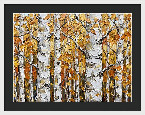 Aspen Grove In Autumn