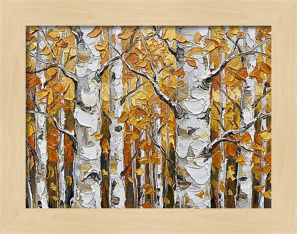 Aspen Grove In Autumn