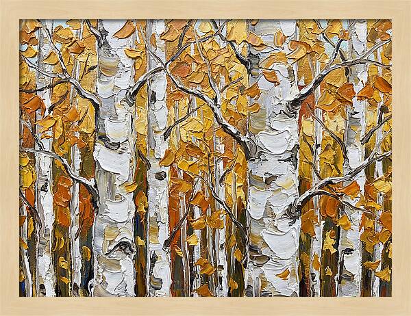 Aspen Grove In Autumn