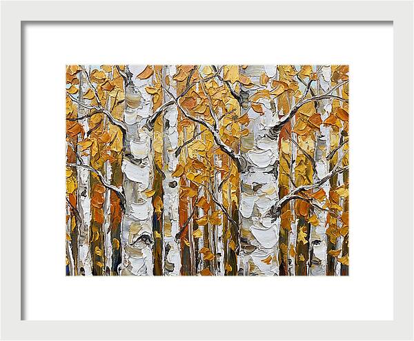 Aspen Grove In Autumn