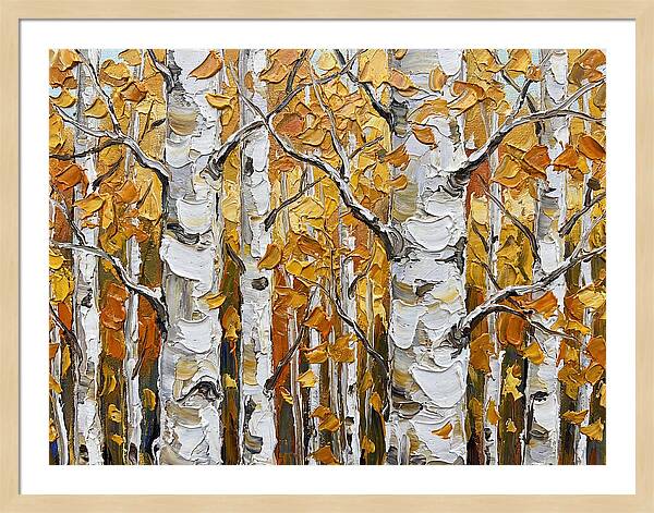 Aspen Grove In Autumn