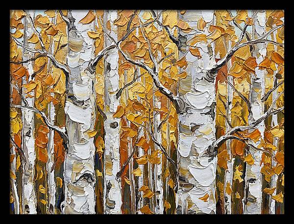Aspen Grove In Autumn