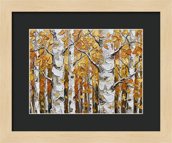 Aspen Grove In Autumn