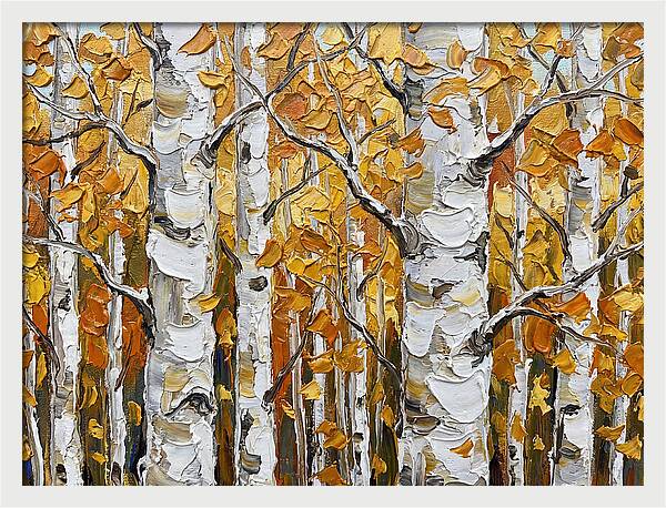 Aspen Grove In Autumn