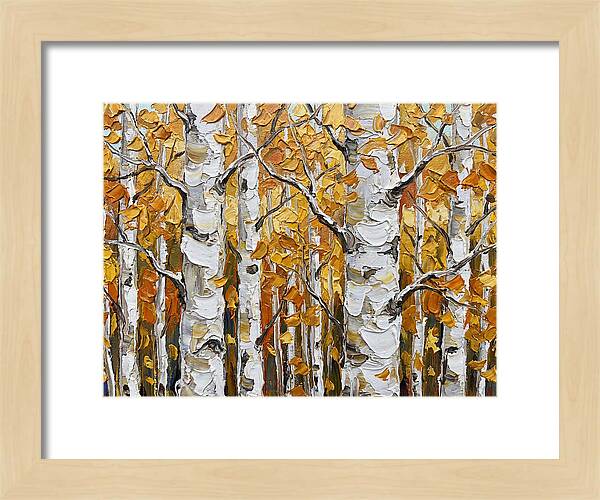 Aspen Grove In Autumn