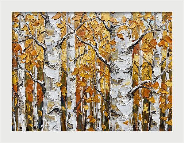 Aspen Grove In Autumn