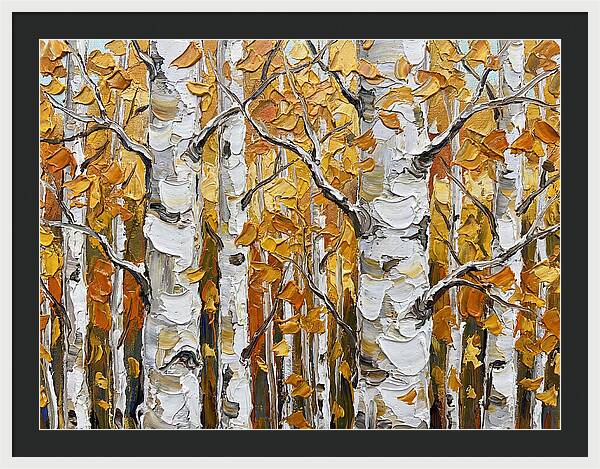 Aspen Grove In Autumn