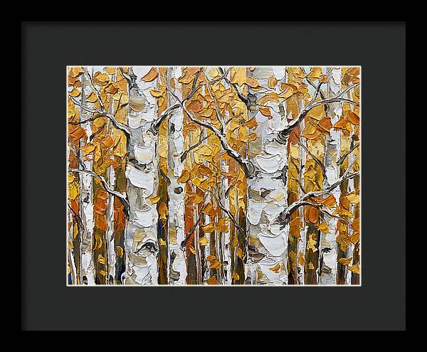 Aspen Grove In Autumn