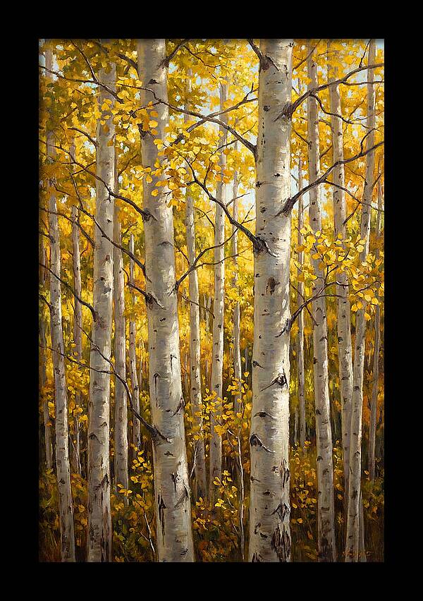 Aspen Grove In Autumn Light