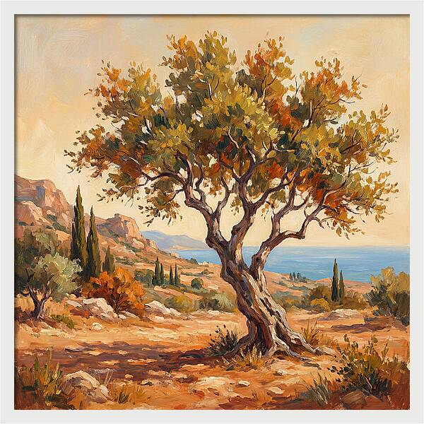 Aspen Tree By The Mediterranean