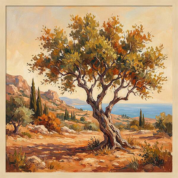 Aspen Tree By The Mediterranean