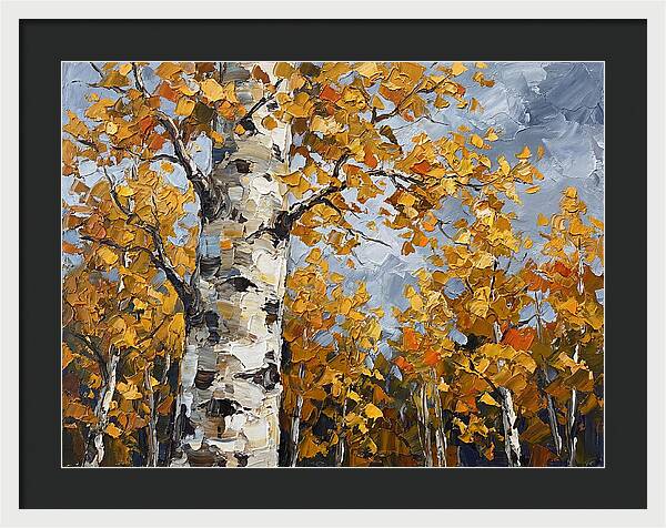 Aspen Trees In Autumn Glow