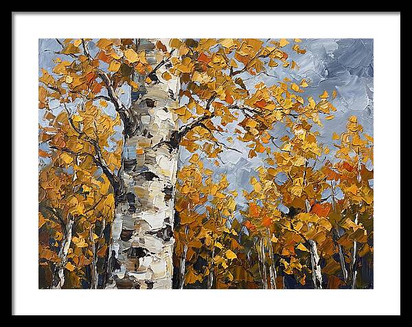Aspen Trees In Autumn Glow