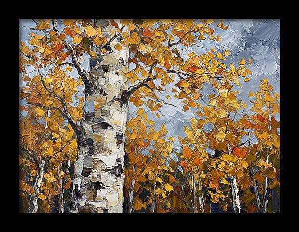 Aspen Trees In Autumn Glow