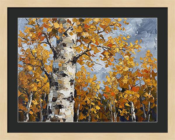 Aspen Trees In Autumn Glow
