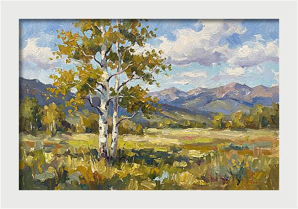 Aspen Trees In Autumn Light