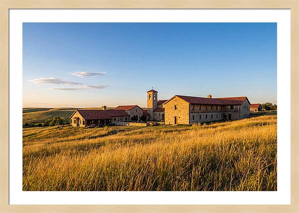Assumption Abbey At Sunset