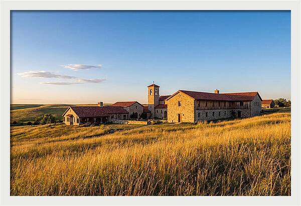 Assumption Abbey At Sunset