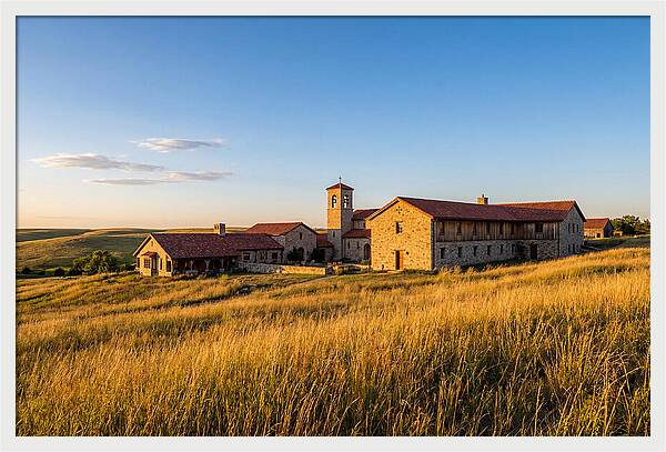 Assumption Abbey At Sunset