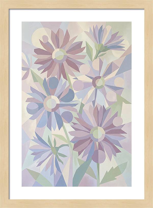 Aster Flowers In Soft Mauve