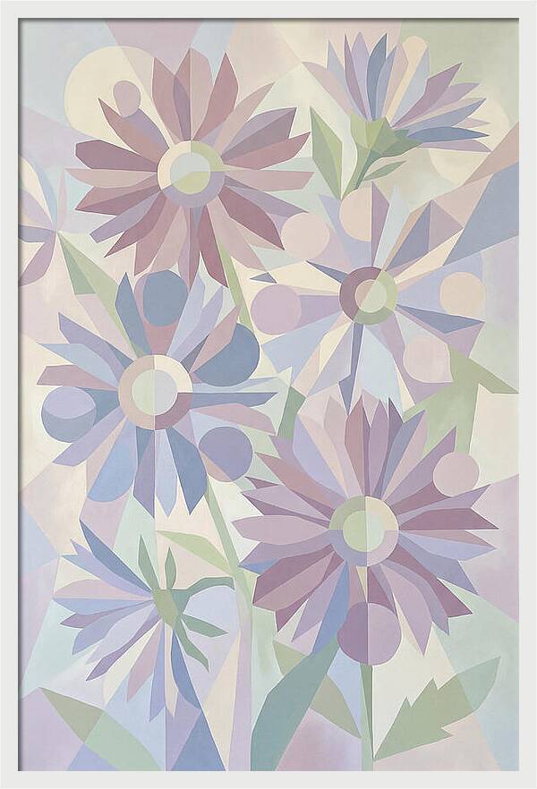 Aster Flowers In Soft Mauve