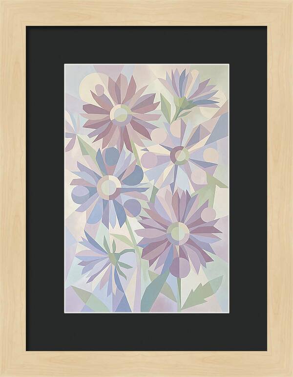 Aster Flowers In Soft Mauve