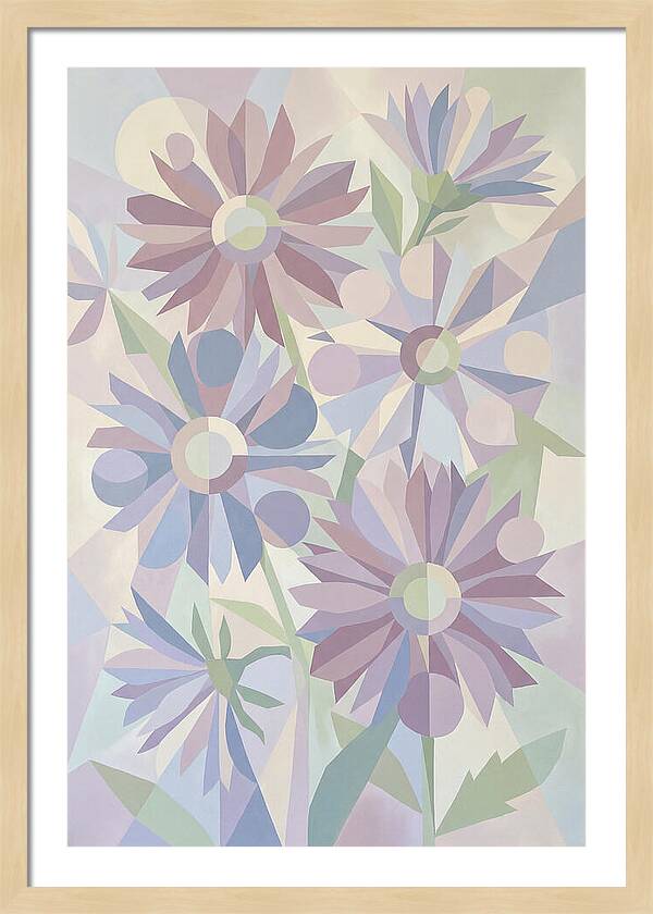 Aster Flowers In Soft Mauve