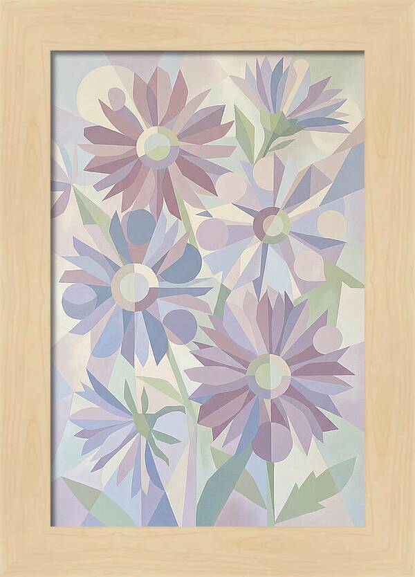 Aster Flowers In Soft Mauve