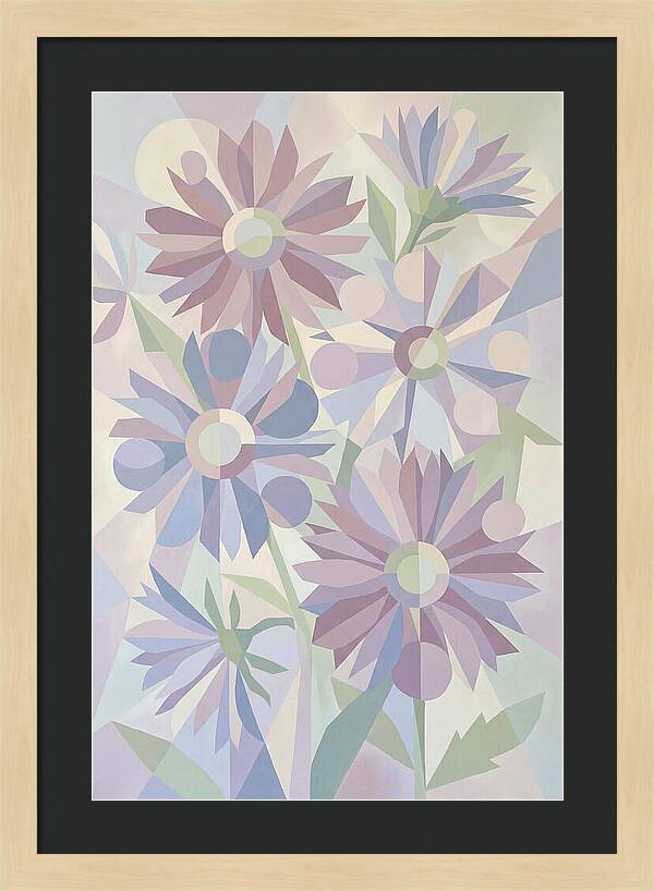 Aster Flowers In Soft Mauve