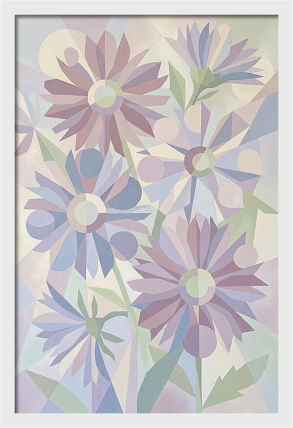 Aster Flowers In Soft Mauve