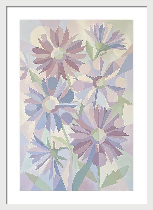 Aster Flowers In Soft Mauve