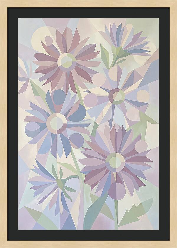 Aster Flowers In Soft Mauve