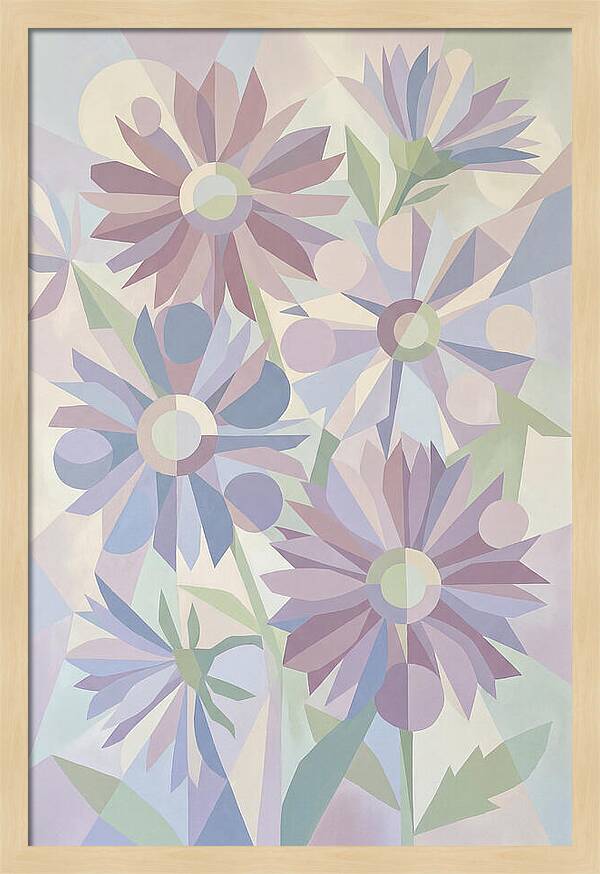 Aster Flowers In Soft Mauve