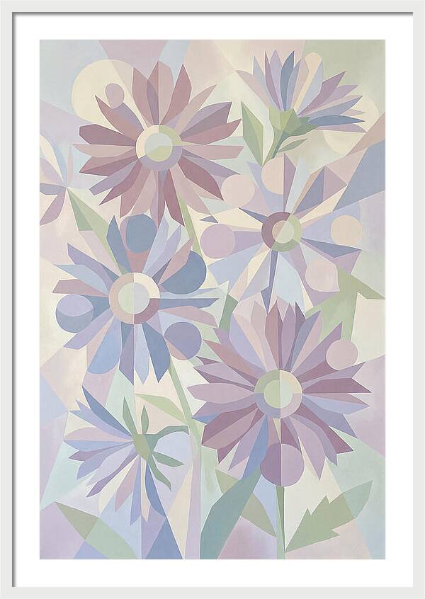 Aster Flowers In Soft Mauve