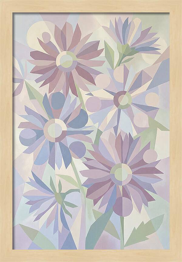 Aster Flowers In Soft Mauve