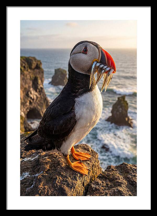 Atlantic Puffin With Fish