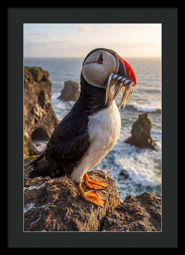 Atlantic Puffin With Fish