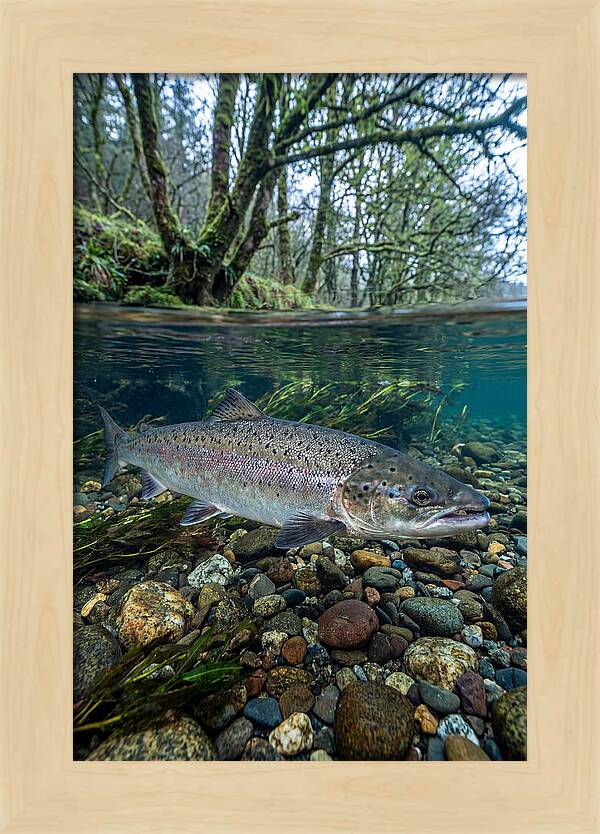 Atlantic Salmon In Tranquil Waters