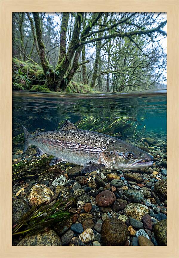 Atlantic Salmon In Tranquil Waters