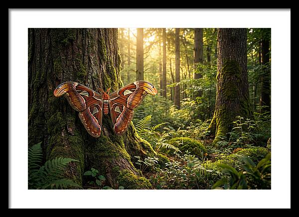 Atlas Moth Among Ancient Trees